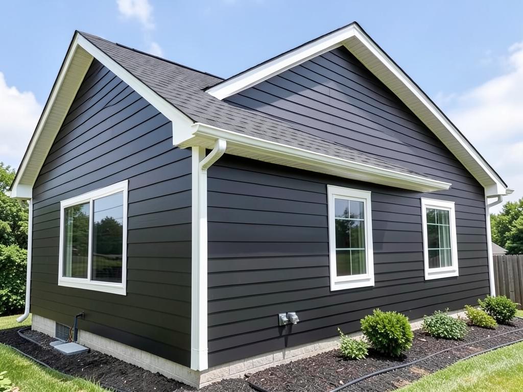 Fresh siding installation on a home exterior